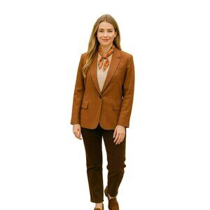 Indochino Womens Newbury 56 Wool Blazer With Floral Lining